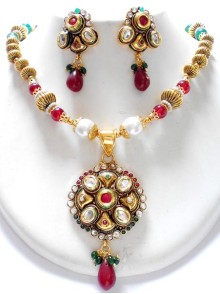 Polki Necklace Set